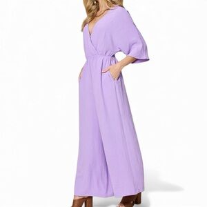 Double Take Elegant Lavender Purple Jumpsuit